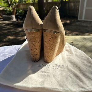 Jimmy Choo Beige Suede Heels